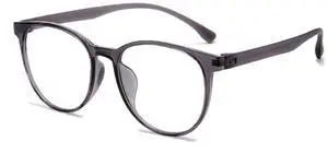 GLASAOTO Blue Light Blocking Glasses Reading Glasses for Women Men Round Eyeglasses Frame Lightweight Reduce Eye Strain Grey 0