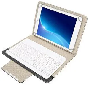Goshyda 9.7 10.1inch Universal Tablet PU Protective Case Cover + Bluetooth Keyboard for Android/for iOS/for for Air/for/for