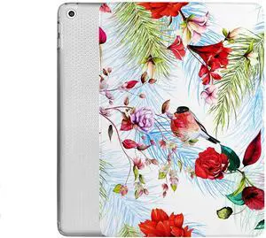DuraSafe Cases for iPad Mini 7.9 Inch 5 [ Mini 5th Generation 2019 ] A2133 A2124 A2126 MUXH2LL/A MUXF2LL/A Printed Adjustable Stand Feature Case with TPU Heat Dissipation Back - Birds & Flowers