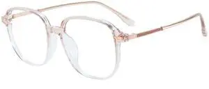 GUDVUE Blue Light Glasses, Computer/Gaming/TV/Phones Glasses for women, Anti Glare/UV400/Eye Strain, Oval/Pupple