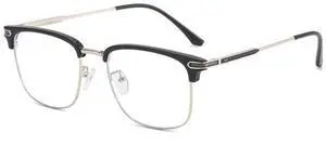 HOKETOP Blue Light Blocking Glasses for Men Anti-Fatigue Computer Monitor Gaming Glasses Prevent Headaches Glasses, Arrow Silver/Black