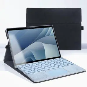 HiDIGI Protective Case Cover for Surface Pro 11 10 2024, Surface Pro 9 2022, Lightweight Protective, Multiple Angle Viewing, Compatible with Type Cover Keyboard, Heat Dissipation Design (Black)