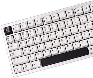 PBT Minimalist Keycaps, Black White Keycaps, 148 Keys Custom Cherry Profile Keyboard Keycap Set, Dye Sublimate Gaming Key Caps for 65% 70% 75% 100% Cherry Gateron Mx Switches Mechanical Keyboard