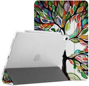 DuraSafe Cases for iPad PRO 11 Inch 1st [ PRO 11 2018 1 Gen ] A1980 A1934 A2013 A1979 Trifold Printed Hard Smart PC Transparent Back Cover - Lucky Tree