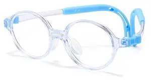 QYAJS Eyeglasses Frame Children Optical Glasses TR90 Flexible Bendable One-piece Safe Eyewear Girls Boy