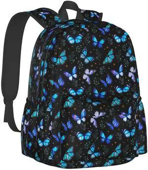 Nmbvcxz butterflies Backpack for Women 16.7 inch Travel Casual Laptop Backpack Lightweight Waterproof Durable Hiking Daypack