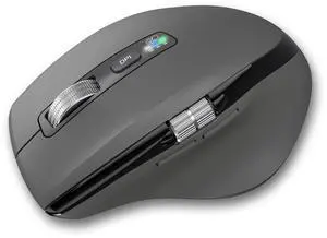 INFINMIND Wireless Bluetooth Side Scroll Mouse with Multi-Device, Ergonomic Computer Mice with Smart Flying Scroll, Quiet Click for Computer, Laptop, iPad, Tablet, MacBook (Grey)