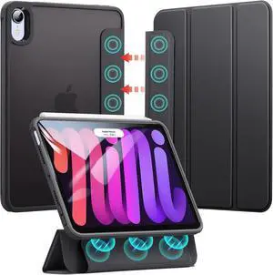 ESR for iPad Mini 6 Case, iPad Mini 6th Generation Case(8.3 inch, 2021), Detachable Magnetic Cover, Hard PC Back, Auto Sleep/Wake, Portrait and Landscape Stand, Supports Pencil 2, Frosted Black
