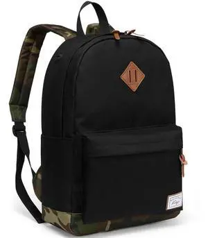 Kasqo Classic Lightweight 15.6 Inch Laptop Bag for Men Women, Black and Camo
