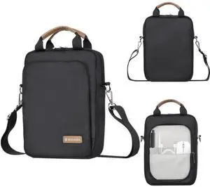 Kailaien 7-9 Inch Tablet Sleeve Bag, Ipad Bag for iPad mini 6/5/4/3/2,Samsung Galaxy Tab A7 Lite 8.7" / Tab A 8.0",Kindle 2022/10/9/8/7/6,eReader,with Removable Shoulder Strap (Black)