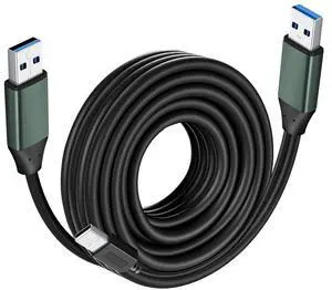 Kumiho 15Ft USB 3.0 Cable Male to Male Type A to A Cable for Data Transfer,Hard Drive Enclosures,Laptop Cooler,DVD Player,USB Hub