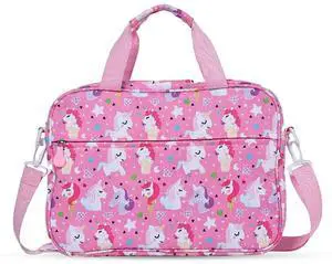 Kids Tablet Bag for Boy Girls Unicorn Tablet Sleeve Carrying Case with Handle Shoulder Strap 13 inch Tablet Travel Bag briefcase for iPad 11 10.2 iPad 10th 10.9 Air HD 10 HD 8 Kid Pro tablet