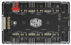 ARGB and PWM Fan HUB,6 Ports for Addressable RGB Lighting,1 to 6 Multi Way Magnetic backplane Splitter 5V/3PIN Case Fan Hub Adapter