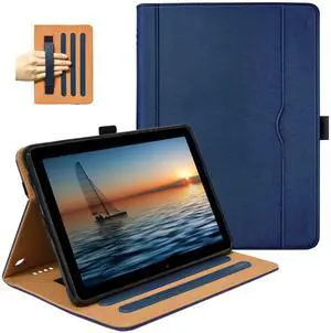 Grifobes Case 8/8 Plus [Only for 2024/2022/2020 Released 14th/12th/10th Generation], Premium PU Leather Folio Stand Smart Auto Wake/Sleep Cover with Built-in Stylus Holder/Pocket, Blue