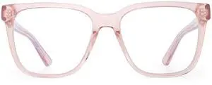JIM HALO Blue Light Blocking Glasses for Women Men Oversized Square Computer Glasses Acetate Frame Pink
