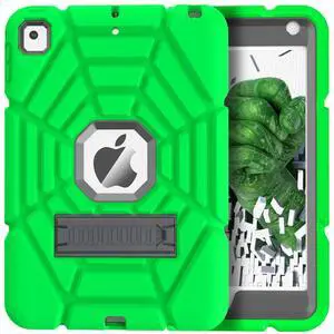 Grifobes for iPad Mini 5 Case, for iPad Mini 4 Case for Kids,Shockproof Rugged Cover with Stand for iPad Mini 5th/4th Generation 7.9 inch (Green+Gray)