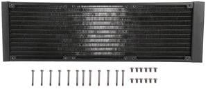 Joyzan Computer Heat Exchanger, 12 Tubes Cooler Pipe Water Cooling Radiator Aluminium G1/4 Thread Separator Tubing Watercooling CPU PC Sink Liquid Triple Fan Mounts Hardware Labs Kit Cool System 360mm