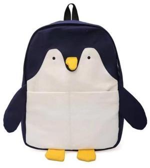 KOWVOWZ Kawaii Frog Large Novelty Backpack Girl Boy Teen Cute Fuuny Panda Animal High School Backpack Laptop Waterproof Bookbag (Penguin)