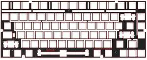 KEEBMONKEY WOBKEY Rainy 75 Plate (FR4 for Sharper Sound Performance)