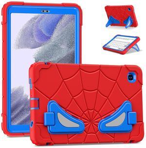 Kezigud Shockproof Kids Case for Galaxy Tab A7 Lite 8.7 Inch (SM-T220/T225), Heavy Duty Rugged Tough Silicone with Multi-Angle Stand for Boys Children Samsung Galaxy Tab A7 Lite 2021 (Red+Blue)