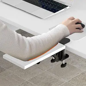HONJIE Computer arm Support Bracket, Suitable for Office desks, Sturdy Mouse arm Support, Computer Desk Extender, Suitable for Home and Office