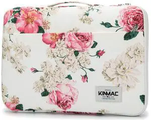 Kinmac 360° Protective Laptop Sleeve Case Bag Cover with Handle for MacBook Pro 16 inch,16 inch HP,Lenovo,Dell,ASUS,Acer Ultrabook and Business Laptop (Peony)