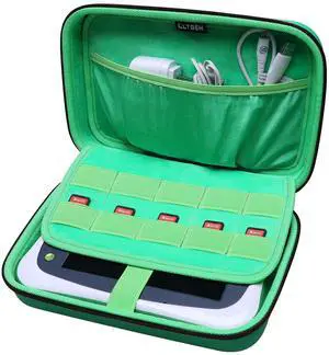 LTGEM Hard Case for Leapfrog LeapPad Ultimate Ready for School Tablet - Travel Protective Carrying Storage Bag (Green)