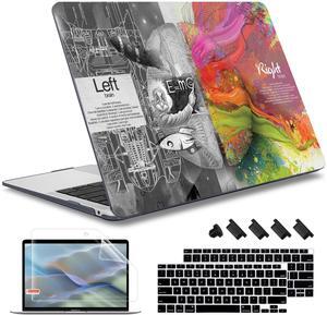 May Chen Compatible with New MacBook Air 13 inch Case 2021, 2020 2019 2018 Release Model: M1 A2337 A2179 A1932, Plastic Hard Shell Case Cover for Mabook Air 13 inch with Retina Dispaly, Brain