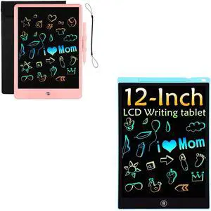 LEYAOYAO 10 Inch Colorful LCD Writing Tablet & 12 Inch Colorful LCD Writing Tablet, Electronic Digital Colorful Screen Drawing Tablet Doodle Board