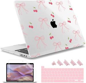 May Chen for MacBook Pro 13 inch Case 2022 2021 2020 Release A2338 M2 M1 A2289 A2251, Plastic Crystal Hard Shell Case Cover for MacBook Pro 13 inch Touch Bar Fits Touch ID, Bow