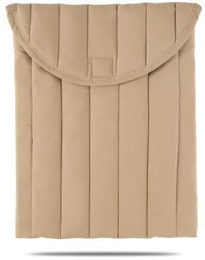 Linpr Puffy Laptop Sleeve 13-14 Inch Streak-Beige, Protective Carrying Case for Men and Women, Cute Case Bag Compatible with 13 and 14 Inch Laptops, for MacBook Air M2, Asus/Dell Xps in Cover