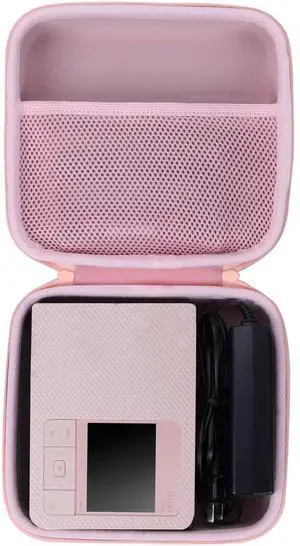 Lebakort Hard Case Compatible with Canon SELPHY CP1500 CP1300 CP1200 Compact Photo Printer (Pink Case)