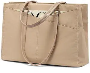 LOVEVOOK Laptop Tote Bag for Women Work, 15.6inch Work Teacher Tote Bag, Large Capacity Computer Briefcase Bags Shoulder Bag for Office Travel