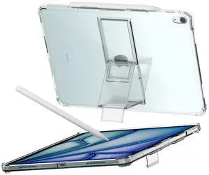 araree FLEXIELD SP for Apple iPad Series with 4-Level Adjustable Kickstand, S Pen Holder Thin Lightweight Cover Shockproof Protective Transparent Case, (iPad Air 11"(M2) - Clear)