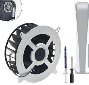 MEGAttA MPS560 Replacement of Internal Cooling Fan for Sony PS5 Cooling Fan PlayStation 5 PS5 Series 23 Blades 12V 2.15A Silence Cooler CFI-1015A CFI-1015B CFI-1002A/B CFI-1016A/B CFI-1018A/B