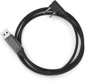 KETELESE 2 Pin 2 Way Radio USB Programming Cable Compatible with KP01, Plug & Play USB Cable for Baofeng, Kenwood Most Walkie Talkie.