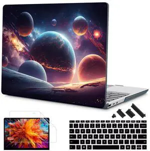 Mektron Surface Laptop Go 12.4 inch Case Compatible with Go 3/2/1 Microsoft Surface Laptop 12.4" Cover 2023-2020 Releases Model 1943/2013 Plastic Hard Shell Case with Screen Protector, Planets