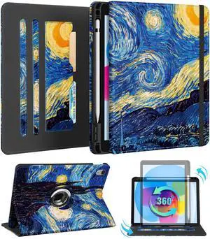 Kidcube for iPad 10th Generation Case 2022, for iPad (A16) Case 11th Generation 2025 - for Women Girls Kids Cute Rotating Stand Folio Cover with Pencil Holder & Card Slot Cool Design Teens Cases