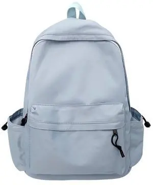 NIORYUZ Cute Backpack Basic Office Laptop Travel Lightweight Small Preppy (Baby Blue)