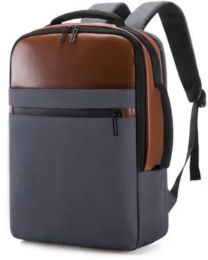 ORILOOSEN Business travel laptop backpack USB charging port,15.6laptop backpack Separate laptop pocket water resistant Men,carry on backpack,college backpack (01#Grey)