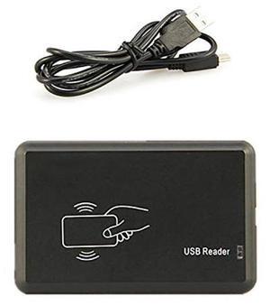 Mifare Card Reader has 28 configurable Output Format, Emulate USB Keyboard Output + 5 Cards (USB Reader Black)