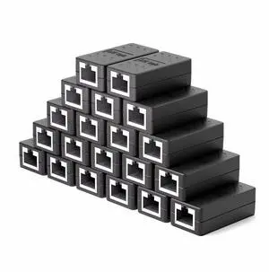 OseTub RJ45 Coupler Ethernet Extender Connector, in-Line Coupler Female to Female Ethernet Cable Adapter for Cat7 Cat6 Cat5 Cat5e Ethernet Cable (20 Pack)