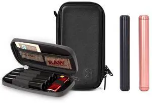 Storage Case with 4 Tubes and Aluminum Metal Tube
