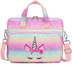 Octsky Kids Tablet Carrying Sleeve Bag - 12.5 Inch Protective Bag with Shoulder Strap, Soft Lining