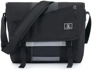 OIWAS Messenger Bag for Men, 14 Inch Laptop Crossbody Bags Women Casual Satchel Shoulder Bag College Travel Office Briefcase
