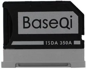 BASEQI Aluminum MicroSD Adapter for Microsoft Surface Book 13.5" (Model-350A) - Add up to 1TB of extra storage space