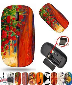 maizi Wireless Mouse Cute for PC Computer Chromebook Notebook, Wireless Mice Cute Image ID: 15209788 Original Oil Painting 2.4G USB Receiver Portable Made in USA