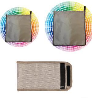 Anti Radiation Labtop Pad,Laptop EMF Radiation Blocking Pad Computer Tablets Notebooks Thigh Pad Shield Protection Pouch Faraday Fabric Bag,5G RF GPS RFID Security Pouch (Set-3pcs)