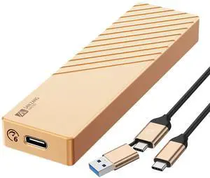 SAN ZANG MASTER M.2 SATA SSD Enclosure, USB C 3.1 Gen2 to SATA 3.0(6 Gbps), NGFF SATA B-Key(B&M Key) External Solid State Drive Enclosures Support UASP Trim Compatible with 2280/2260/2242/2230