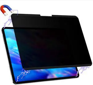 Peslv Magnetic Privacy Screen Protector for iPad Pro 11 Inch 5th (2024, M4), Removable Anti Blue Light Glare Spy Private Filter, High Sensitive Bubble-Free Easy Install Black Security Screen